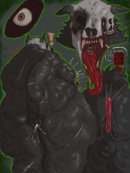 alhuzphy_02 annihilation annihilation_(movie) art bbw bbw_furry bbw_mom bear big_ass big_belly big_breasts big_butt big_nipples big_thighs big_tits big_tongue close-up digital_drawing_(artwork) dirty_talk female female_monster furry hairy_anus hairy_pussy monster mutant nude open_mouth pussy pussy_juice rule_63 scars scars_on_arms showing_pussy skull skull_head solo_female throat