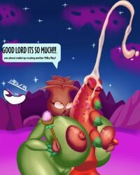 big_ass big_breasts big_penis breast_expansion breasts breasts_bigger_than_head cum cumshot dark_matter_dragonfruit_(pvz) electronic_arts huge_ass huge_breasts huge_cock lbanano0206 plants_vs_zombies:_heroes rose rose_(pvz) space