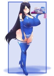 1girls aryawhatuask covered_erect_nipples doki_doki_literature_club looking_at_viewer navel_visible_through_clothes tenga tenga_outfit yuri_(doki_doki_literature_club)