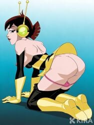 ai_generated ass_focus marvel marvel_comics the_avengers:_earth's_mightiest_heroes wasp_(marvel)
