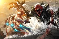 ass breasts female janus_jammy kaiju ultraman_(franchise)