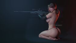 1girls 2026 3d areolae ass awp barefoot big_breasts breasts brown_hair dark_blue_background elbow_gloves eyeshadow feet female female_only full_body gigantic_ass gloves green_eyes holding_gun holding_object holding_rifle holding_weapon knowing_look leonyash3d lip_piercing lipstick long_hair looking_at_viewer mascara metal_gear_solid metal_gear_solid_v mismatched_gloves nipple_piercing nipples pierced_nipples piercing pink_lipstick quiet_(metal_gear) rifle shoulder_tattoo simple_background sitting sitting_on_feet sitting_on_ground smile sniper_rifle soles solo tattoo tattoos thong thong_only thong_panties tied_hair toe_ring toes topless topless_female underboob_tattoo wrinkled_soles