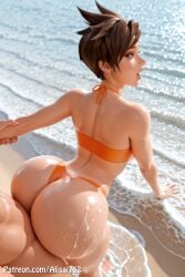 3d ai_generated alenabyss alisai752 ass big_ass big_breasts big_butt female female_only fortnite fortnite:_battle_royale huge_ass huge_breasts huge_butt overwatch overwatch_2 squatting tracer tracer_(overwatch_2_suit)