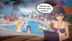 ass breasts callie_(splatoon) covering danganronpa dawn_(pokemon) doubledigit64 embarrassed fukawa_touko hayase_nagatoro high_score_girl koikatsu komi-san_wa_komyushou_desu komori_kinoko marie_(splatoon) mina_ashido multiple_girls my_hero_academia naegi_komaru nanami_chiaki nude ochako_uraraka onemine_nene oono_akira otori_kaede please_don't_bully_me,_nagatoro pokemon pool rwby senftember senftember_(2023) splatoon tengen_toppa_gurren_lagann yang_xiao_long yoko_littner