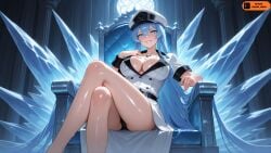 1boy 1girl 1girls ai_generated akame_ga_kill! all_fours alternate_breast_size artist_name ass blue_eyes blue_hair blush boots breasts cheating cuckold curvy curvy_female curvy_figure dark-skinned_male dark_skin detached_sleeves doggystyle elbow_gloves erect_penis esdeath_(akame_ga_kill!) female female_focus from_side gloves hair_between_eyes hat heart hetero huge_breasts huge_cock interracial large_breasts large_penis long_hair male massive_breasts military_hat muscular muscular_male netoare ntr nude open_mouth patreon patreon_username peaked_cap penis pillow sex sex_from_behind shadowsenpai shiny_skin slap_mark solo_focus sweat sweaty tagme testicles thigh_boots thighhighs thighs tongue tongue_out uncensored vaginal very_long_hair wallpaper web_address white_headwear white_thighhighs