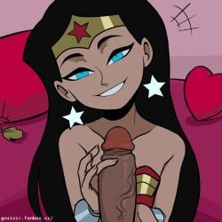 cartoon handjob wonder_woman