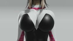 3d_animation abs body_growth_(enlargement) breast_growth_(enlargement) giantess gwen_stacy_(spider-verse) height_difference looking_at_viewer looking_down mp4 no_sound pov tagme video