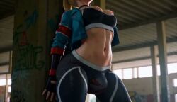 ai_generated blacklight9699 cammy_white_(street_fighter_6) futanari huge_cock hyper_penis penis_expansion tagme video