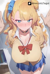 1girl ai_assisted ai_generated beautiful_girl big_ass big_breasts curvy female galko oshiete!_galko-chan school school_uniform schoolgirl schoolgirl_uniform sexy taugust