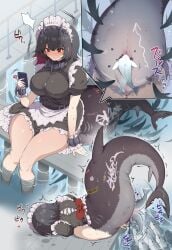 1girls artist_request ellen_joe fish tagme unbirthing vaginal vaginal_penetration zenless_zone_zero