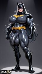 1futa ai_generated batgirl batwoman big_balls big_breasts big_penis bulge bulge_through_clothing flaccid flaccid_penis futadom futanari huge_cock hyper_genitalia hyper_penis large_penis muscular_futa nipple_bulge saggy_balls thick_thighs tight_clothing tight_pants veiny_penis visible visible_nipples