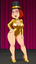 ai_generated big_breasts family_guy latex_bodysuit looking_at_viewer meg_griffin thighs