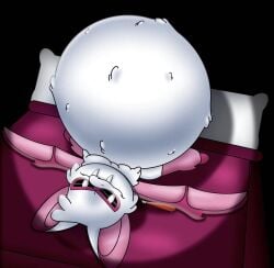 anthro anthro_female bat enjoying_pregnancy mob_entertainment nightmare_critters poppy_playtime poppy_playtime_(chapter_4) pregnant pregnant_anthro pregnant_belly pregnant_female rabie_baby_(poppy_playtime) very_pregnant white_fur