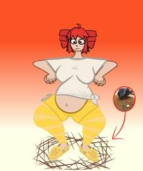 english_text enjoying_pregnancy kasane_teto kicking_(pregnancy) popstar pregnant pregnant_belly pregnant_female red_eyes red_eyes_female red_hair red_hair_female showing_belly stage stage_show super_belly utau vocaloid