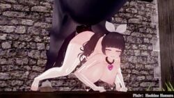 1animal 1girls ahe_gao bestiality_impregnation horse horsecock looking_at_viewer tagme video