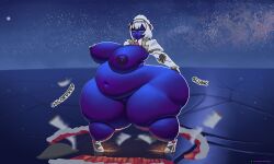 ahe_gao aroused bbw blueberry_inflation inflation noelle_(genshin_impact) theastralpangolin turned_on
