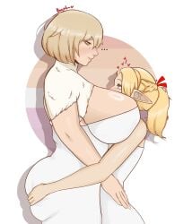 2girls ass bed bedroom between_breasts big_ass big_boobs big_breasts big_butt big_hips big_thighs big_tits blonde blonde_female blonde_hair boobs breasts butt chubby chubby_female curvaceous curvaceous_body curvaceous_female curvaceous_figure curvaceous_hips curvaceous_thighs curvy curvy_body curvy_female curvy_figure curvy_hips curvy_thighs delicious_in_dungeon dungeon_meshi elf elf_ears elf_female elf_girl falin_touden female female/female gigantic_ass gigantic_boobs gigantic_breasts gigantic_butt gigantic_hips gigantic_thighs gigantic_tits grabbing grabbing_ass green_eyes heart heart_symbol hips huge_ass huge_boobs huge_breasts huge_butt huge_hips huge_thighs huge_tits lesbian lesbian_couple lesbian_flag long_hair marcille_donato massive_ass massive_boobs massive_breasts massive_butt massive_hips massive_thighs massive_tits ship short_hair tall_female taller_female thick_thighs thighhighs thighs tits voluptuous voluptuous_body voluptuous_female wide_hips wide_thighs yellow_eyes yuri