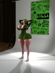 3d big_ass big_breasts billie_eilish cakenite solo tagme thick_thighs