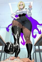 1female 1girl 1girls adult adult_female ai_generated ass big_ass big_boobs big_breasts blonde blonde-haired_female blonde_female blonde_hair blonde_hair_female boob_window boobs boot_fetish bootjob boots breasts breasts_bigger_than_head cfnm chest_window clothed_female_nude_male cum cum_on_boots cumshot dat_ass deviantart deviantart_link dominant_female domination dommy_mommy erect_penis erection female femdom footjob footjob_with_footwear glasses glynda_goodwitch green_eyes high_heel_boots high_heels hourglass_figure hourglass_figured_female knee_boots large_breasts leather leather_boots leather_clothing lingerie long_boots long_legs milf mommy mommy_dom mommy_milkers mommydom older_female pantyhose pencil_skirt platform_boots platform_footwear platform_heels platform_shoes rooster_teeth rwby shoejob stepping_on_penis stockings tall_boots teacher teasing thick thick_ass thick_hips thick_thighs viz_media white_blouse woman