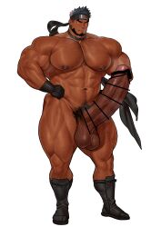 2026 abs arms balls bara biceps big_balls big_muscles big_pecs big_penis blush bodybuilder censored chest_hair facial_hair hairy_male high_resolution highres huge_balls huge_cock kuromine_hiraya legs male male_only muscles muscular muscular_male muscular_thighs nipples pecs penis pubic_hair solo solo_male tan_skin thick_thighs veiny_muscles yaoi yuatari