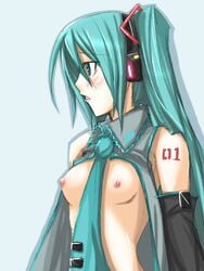 hatsune miku from vocaloid by ribi