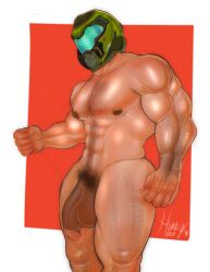 doom slayer (doom) from doom by hunkyhuesnsfw