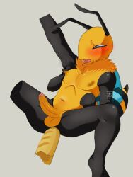 1boy ass bee black_eyes black_legs bread bug cock dalasreview dick digital_art humanoid_penis male male_only no_dialogue pambi penis penis_focus tagme tagme_(artist) yellow_body