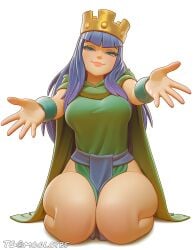archer queen (clash of clans) from clash (series) by moglotbs