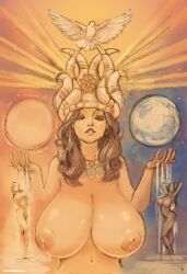 astarte inanna from sumerian mythology by aj dinorokski