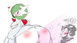 1boy 1girls anus areola ass back being_watched bent_over big_breasts blue_lipstick blush bottomless breasts calem_(pokemon) clothed clothing dress duo embarrassed empty_eyes fart female gardevoir girly gloves green_hair heart huge_ass human human_on_humanoid humanoid lipstick looking_at_viewer looking_back male mammal mega_evolution mega_gardevoir moonblast moonblast_(pokemon_move) motion_lines nintendo nipples no_panties nosebleed pokemon pokemon_(species) pokemon_rse pokemon_xy presenting pussy red_eyes shaking shocked short_hair sideboob solo_focus standing star sunglasses sweat testicles text thenewguy thick_thighs trainer trembling ultra-ryo video_games white_background white_skin wide_hips yellow_eyes