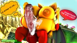 knuckles the echidna from sega by rocketspuff