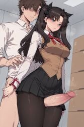 tohsaka rin from fate (series) by quaternionic