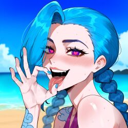 jinx (arcane) from league of legends by creamy ai