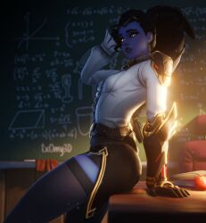 principal lacroix from overwatch by txomy3d