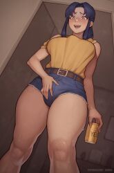 katsuragi misato from neon genesis evangelion by asura (artist)