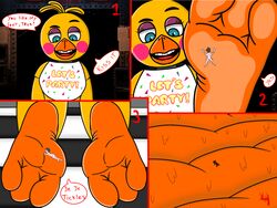 feet five_nights_at_freddy's five_nights_at_freddy's_2 macro micro penis smashcuenta123 soles sweat toes video_games