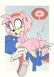 amy rose from sega by roger bacon