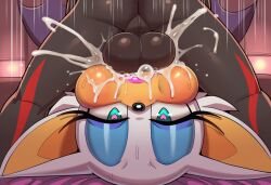 1boy 1girls ai_generated all_fours all_the_way_to_the_base anthro anthro_on_anthro anthro_penetrated anthro_penetrating anthro_penetrating_anthro balls_deep balls_deep_fellatio bat bat_wings bed bedroom bedroom_eyes big_breasts big_penis bjfan01 black_body black_fur blowjob blowjob_face blue_eyeliner blue_eyeshadow blush breasts cheek_bulge cum cum_facial cum_in_mouth cum_in_throat cum_inside cum_on_breasts cum_on_face curvy curvy_female deep_throat deepthroat excessive_cum fellatio female heart heart-shaped_pupils hedgehog irrumatio kneeling kneeling_oral_position kneeling_position long_penis male male/female mf mobian mobian_(species) mouth_full_of_cum mouthful naked naked_female naked_male novelai nude nude_female nude_male oral oral_penetration oral_sex penis red_stripes reverse_deepthroat reverse_fellatio romantic_couple rouge_the_bat self_upload shadow_the_hedgehog sonic_(series) sonic_the_hedgehog_(series) sword_swallowing_position tan_skin throatpie upside-down upside_down_fellatio white_hair