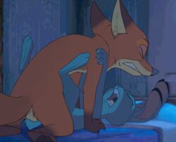 1boy 2018 2d animated anthro anthro_penetrated anthro_penetrating balls_deep bed big_balls color deep_penetration disney edit female flat_chest fox frame_by_frame fucked_silly furry hug interspecies judy_hopps knotting lagomorph leg_lock looking_pleasured loving_it male missionary_position nick_wilde on_model open_mouth orgasm_face rabbit sex size_difference skinny straight testicles the_giant_hamster zootopia