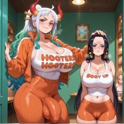 boa hancock from hooters by yuckle