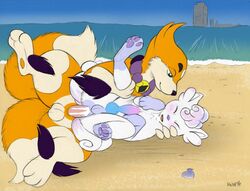 2_tails 2boys 3_toes 4_toes alolan_vulpix alternate_color anal anal_sex anthro anthro_on_feral ass beach begging begging_pose black_nose blue_eyes blue_fur blue_nose blue_pawpads blue_paws blue_penis blush building canine closed_eyes countershading cum cum_in_ass cum_inside cum_on_penis cum_while_penetrated cumshot dipstick_tail ears_up ejaculation feet feral feral_on_feral floatzel fluffy fluffy_tail fox fur furry gay gradient_penis green_eyes hand_on_head interspecies knot koalcleaver large_ass male male_only mammal markings multi_tail multicolored_penis multicolored_tail nintendo nude ocean on_side open_mouth orange_fur orgasm original_character otter pawpads paws penetration penis pink_penis pokemon pokemon_(species) pokemon_dppt pokemon_sm sea seaside sex shiny_pokemon shiny_vulpix short_ears size_difference sky skye_willow_(sweerpotato) snout socks_(marking) spread_legs spreading testicles text thick_thighs toes tongue video_games vulpix water watermark white_countershading white_fur wide_hips yaoi