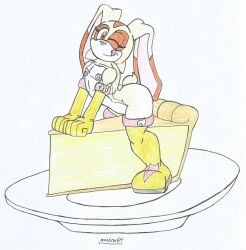 cream the rabbit from sega by marlon64
