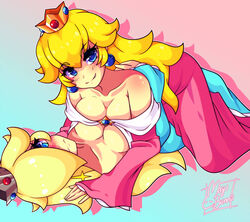 princess peach from mario (series) by megubinnii