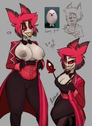alastor (hazbin hotel) from hazbin hotel by alcachofy