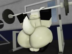 1anthro 1boy 1furry 3d 3d_animation animated anthro anthro_focus anthro_male anthro_only arctic_fox arctic_fox_head_(roblox) armwear ass ass_focus balls ballsack big_ass big_butt black_armwear black_legwear bubble_ass bubble_butt butt_focus fat_ass fat_butt fox fox_tail furry furry_focus furry_male furry_only gym huge_ass huge_balls legwear lifting_weights loop looping_animation male male_focus male_only mp4 muitetul roblox robloxian tagme tail tails video working_out workout