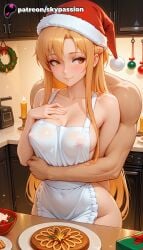 asuna (sao) from christmas by skypassion