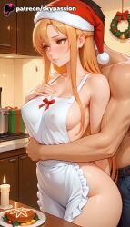 asuna (sao) from christmas by skypassion