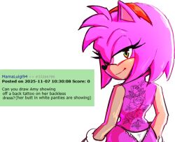 amy rose from sonic (series) by jakee