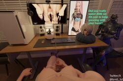1futa 1girls 3d 3d_(artwork) android android_girl average_breasts average_sized_penis blender breasts brn0 crossed_legs cum cum_jar cum_on_desk cum_on_table cumshot curled_toes desk desk_lamp detached_head disembodied_head disgusted disgusted_look ejaculation english_text erection feet female figure figurine fishnet_legwear fishnet_stockings fishnets foot_fetish futanari gaming_chair gaming_headset gaming_room goonette gooning hair_over_one_eye handjob head_on_pillow headless headless_woman humiliation insult insulting_viewer jar jerking_off jerkingoff kpop_demon_hunters looking_at_another looking_at_viewer making_fun_of masturbation mira_(kpop_demon_hunters) nier:_automata nipples nude pc penis pink_fishnets pink_hair pov pubes pubic_hair pussy removable_head self_upload short_hair speech text toenail_polish toes_curled uncensored voyeur voyeurism watching watching_masturbation watching_porn watermark white_hair yorha_2b