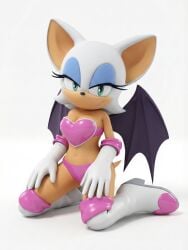 rouge the bat from sega by nintenart3d